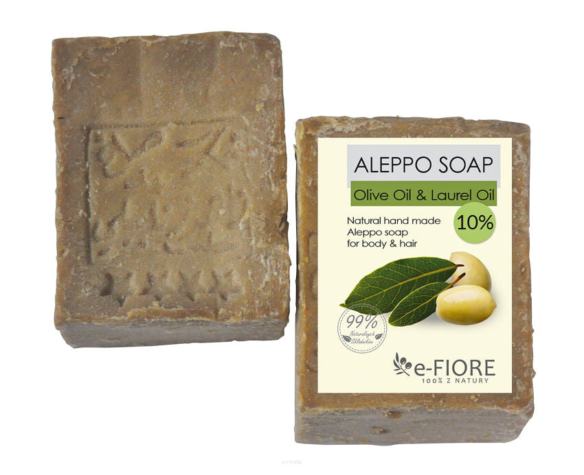 ALEPPO Oliven-Lorbeer-Seife 10%, Trockene und Normale Haut 190g
