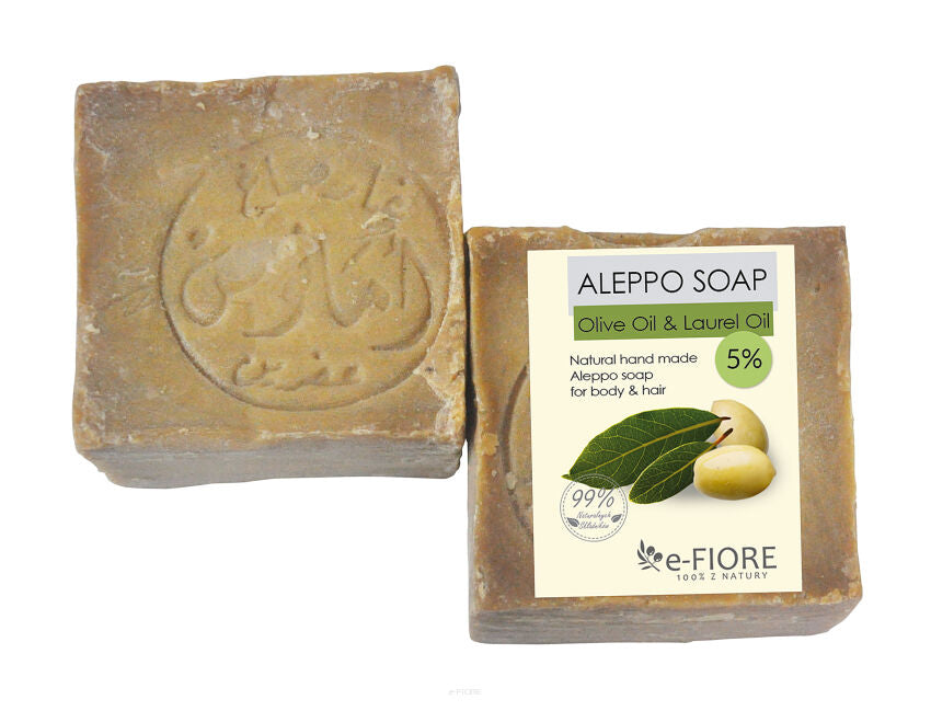 ALEPPO Oliven-Lorbeer-Seife 5% trockene und empfindliche Haut 200g
